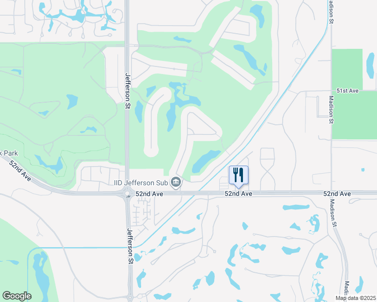 map of restaurants, bars, coffee shops, grocery stores, and more near 51590 Vía Sorrento in La Quinta