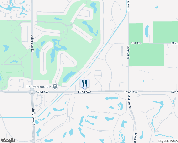 map of restaurants, bars, coffee shops, grocery stores, and more near 51501 El Dorado Drive in La Quinta