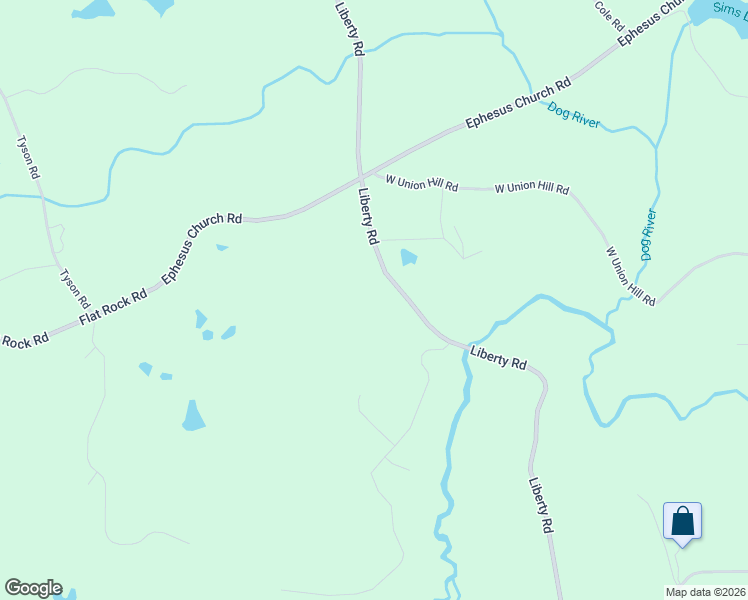 map of restaurants, bars, coffee shops, grocery stores, and more near 4775 Liberty Road in Villa Rica