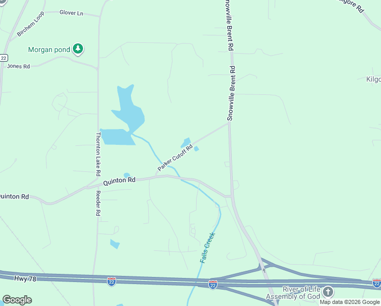 map of restaurants, bars, coffee shops, grocery stores, and more near 6321 Parker Cutoff Road in Dora