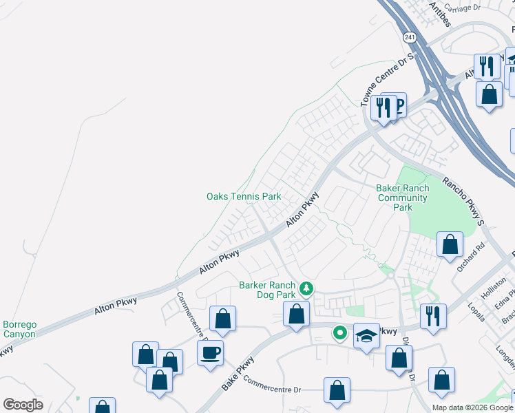 map of restaurants, bars, coffee shops, grocery stores, and more near 137 Lavender in Lake Forest
