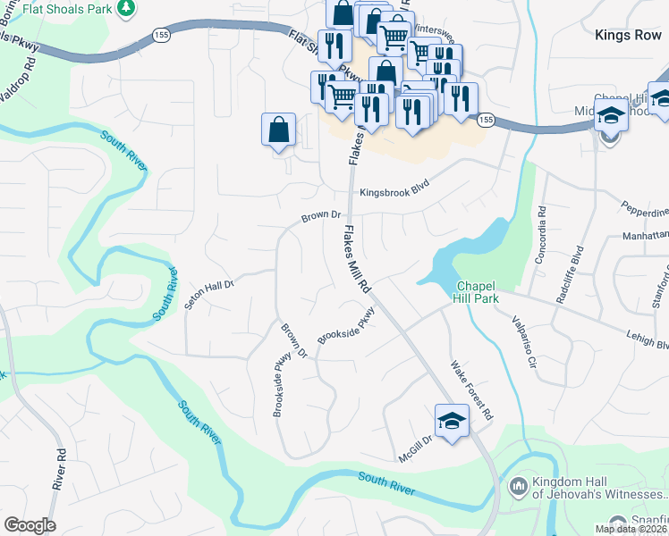 map of restaurants, bars, coffee shops, grocery stores, and more near 3699 Belmont Abbey Drive in Decatur