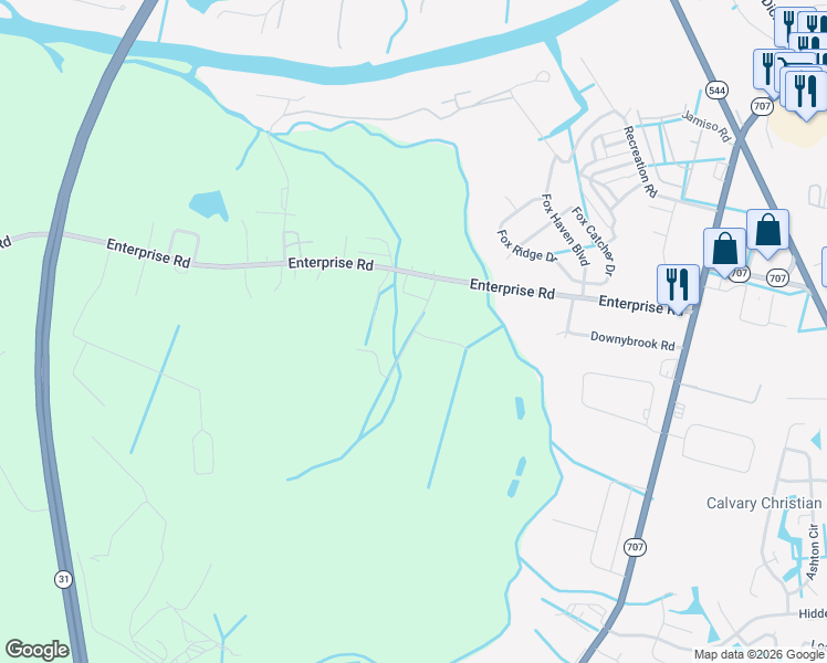 map of restaurants, bars, coffee shops, grocery stores, and more near 6255 Joseph Road in Myrtle Beach