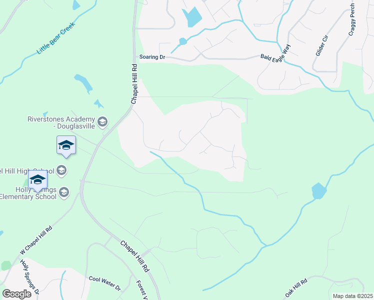 map of restaurants, bars, coffee shops, grocery stores, and more near 4225 Sterling Pointe Drive in Douglasville