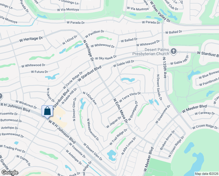 map of restaurants, bars, coffee shops, grocery stores, and more near 13821 West Springdale Drive in Sun City West