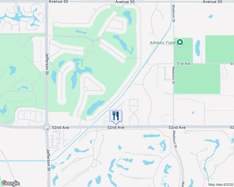 map of restaurants, bars, coffee shops, grocery stores, and more near 51417 El Dorado Drive in La Quinta