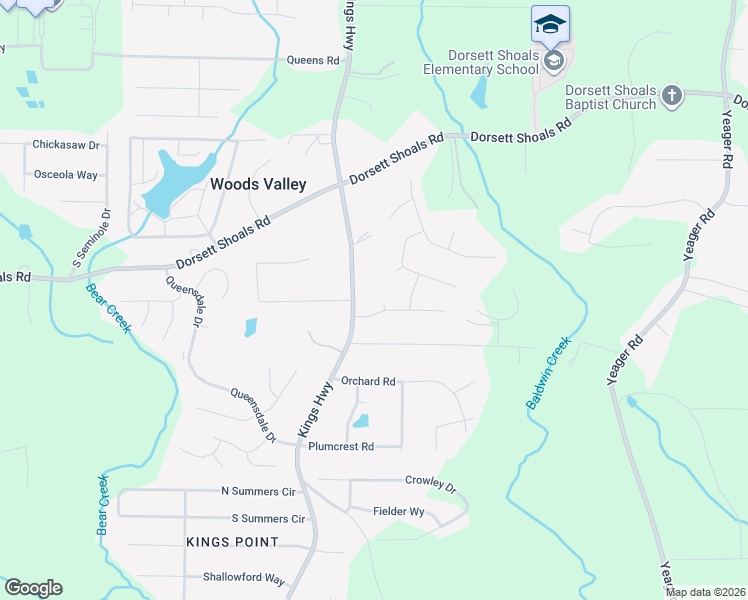map of restaurants, bars, coffee shops, grocery stores, and more near 4841 Ventnore Place in Douglasville