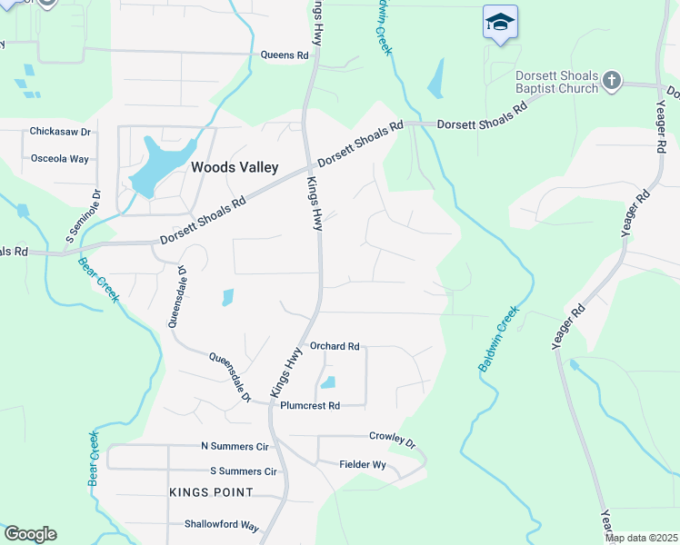 map of restaurants, bars, coffee shops, grocery stores, and more near 4841 Ventnore Place in Douglasville