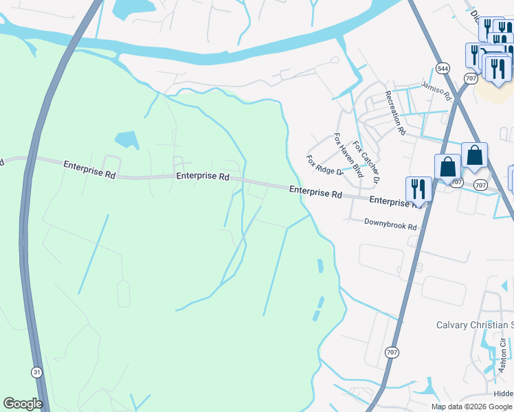 map of restaurants, bars, coffee shops, grocery stores, and more near 6219 Joseph Road in Myrtle Beach