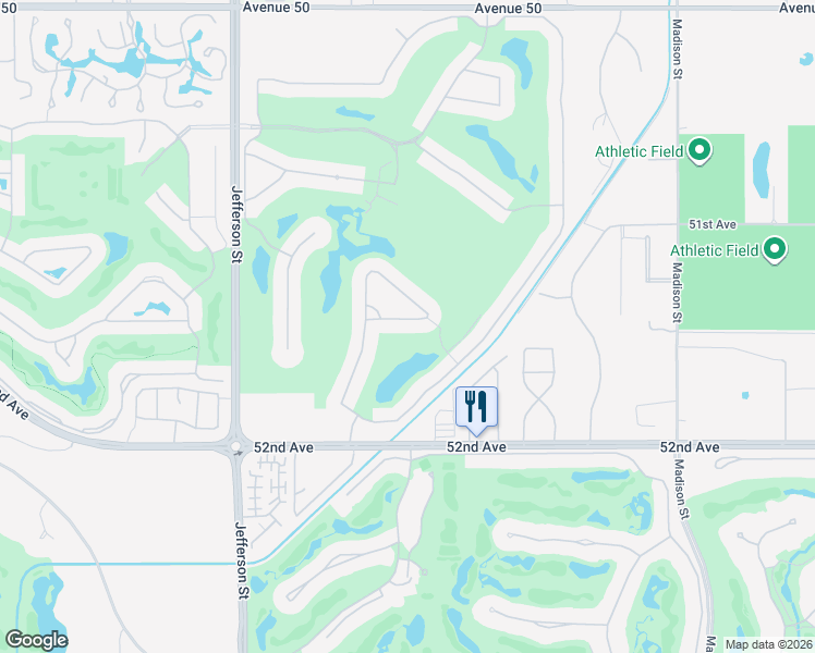 map of restaurants, bars, coffee shops, grocery stores, and more near 80405 Camarillo Way in La Quinta