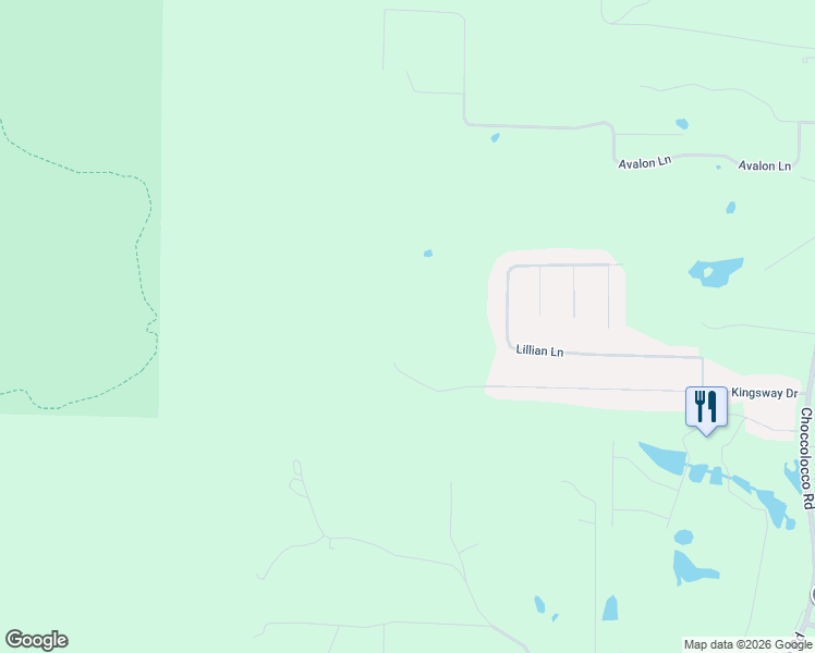map of restaurants, bars, coffee shops, grocery stores, and more near 960 Kingsway Drive in Anniston