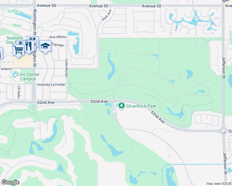 map of restaurants, bars, coffee shops, grocery stores, and more near 78980 Citrus in La Quinta