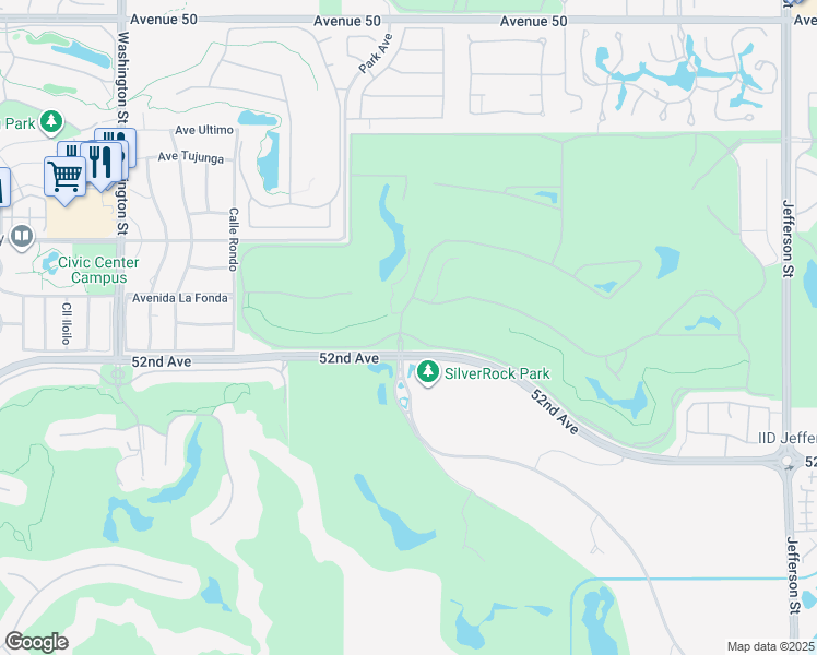 map of restaurants, bars, coffee shops, grocery stores, and more near 79040 Citrus in La Quinta