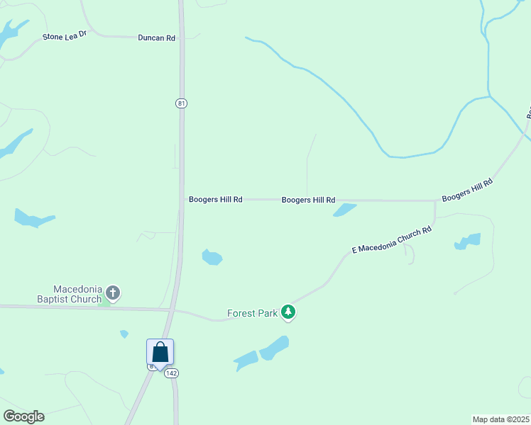 map of restaurants, bars, coffee shops, grocery stores, and more near 148 Boogers Hill Road in Oxford