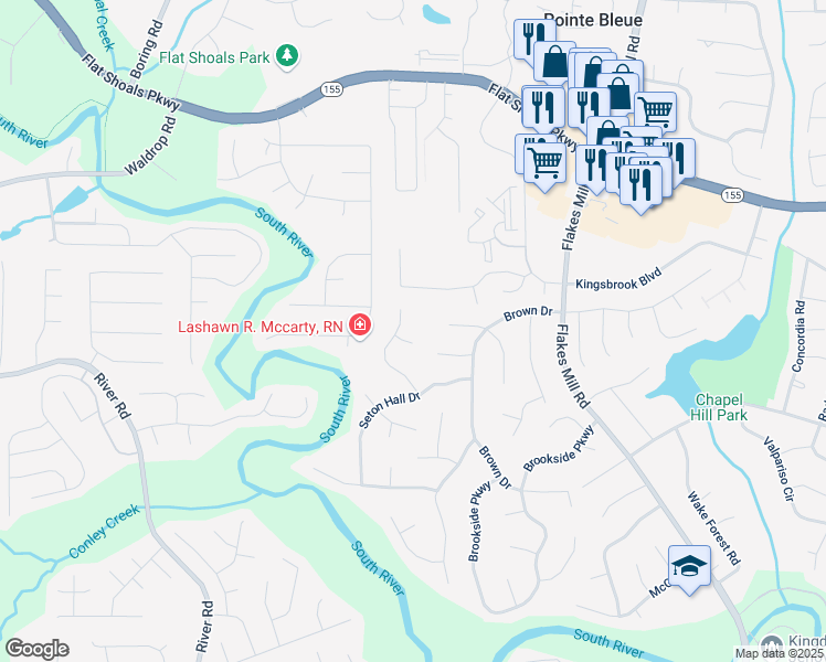map of restaurants, bars, coffee shops, grocery stores, and more near 3684 Wittenburg Court in Decatur