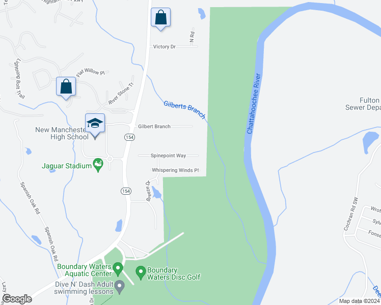 map of restaurants, bars, coffee shops, grocery stores, and more near 4864 Spinepoint Way in Douglasville