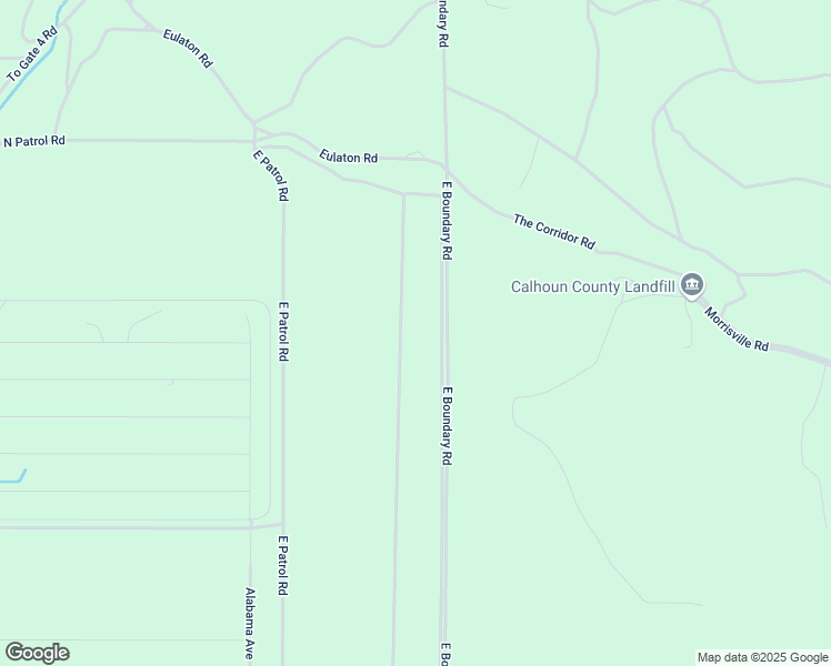 map of restaurants, bars, coffee shops, grocery stores, and more near East Boundary Road in Anniston