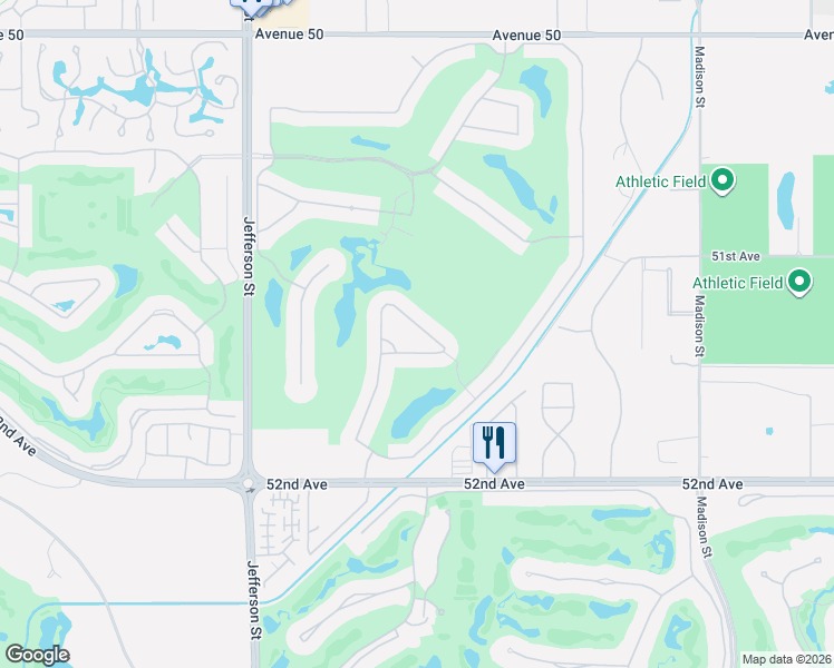 map of restaurants, bars, coffee shops, grocery stores, and more near 80405 Camarillo Way in La Quinta