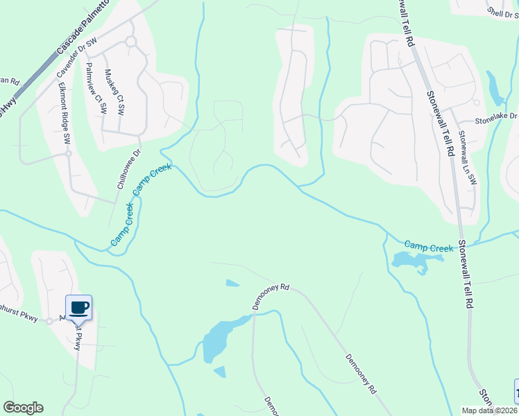 map of restaurants, bars, coffee shops, grocery stores, and more near 3030 Demooney Road in College Park