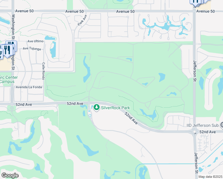 map of restaurants, bars, coffee shops, grocery stores, and more near 79165 Liga in La Quinta