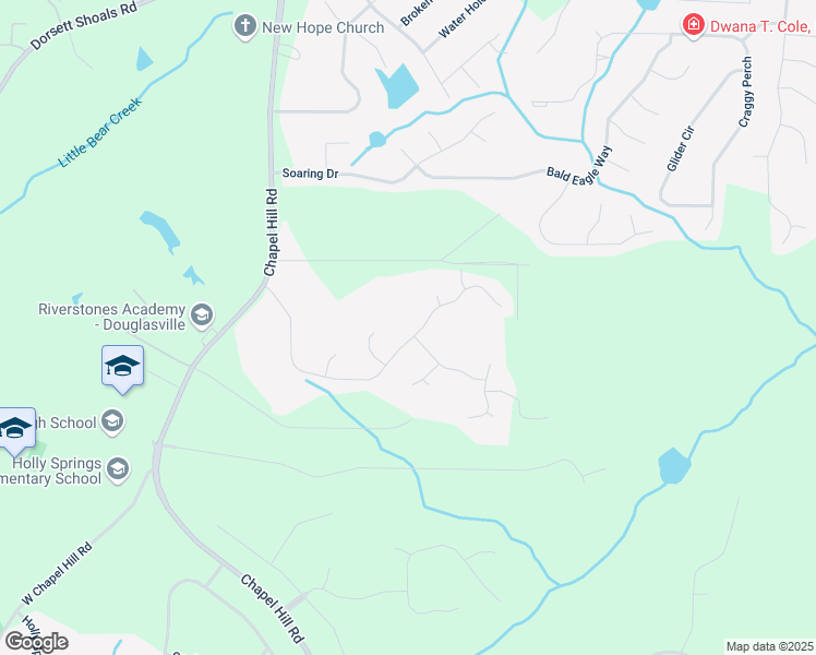 map of restaurants, bars, coffee shops, grocery stores, and more near 4200 Sterling Pointe Drive in Douglasville