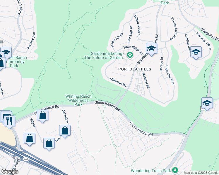 map of restaurants, bars, coffee shops, grocery stores, and more near 1081 Summit Oak Drive in Lake Forest