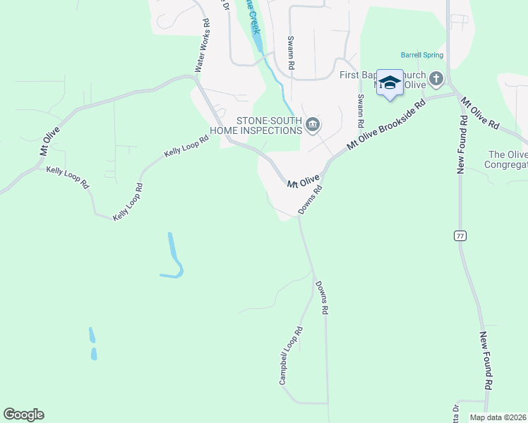map of restaurants, bars, coffee shops, grocery stores, and more near 1485 Brookfield Circle in Mount Olive