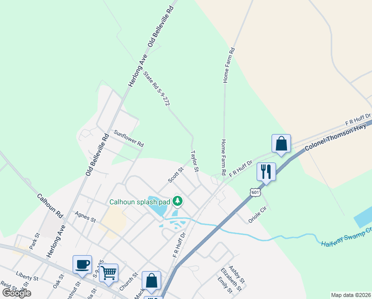 map of restaurants, bars, coffee shops, grocery stores, and more near 110 Taylor Street in Saint Matthews