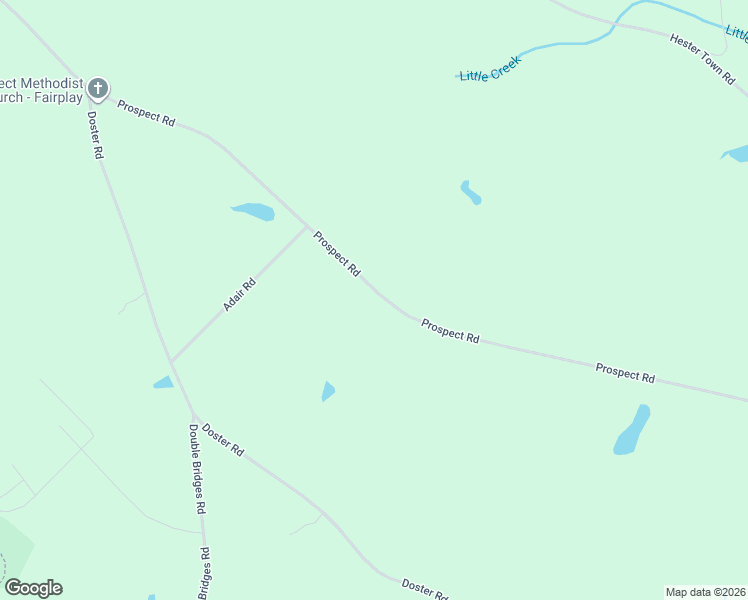 map of restaurants, bars, coffee shops, grocery stores, and more near 2870 Prospect Road in Rutledge