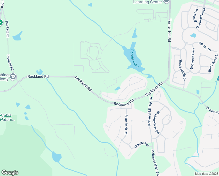 map of restaurants, bars, coffee shops, grocery stores, and more near 7226 Rockland Road in Stonecrest