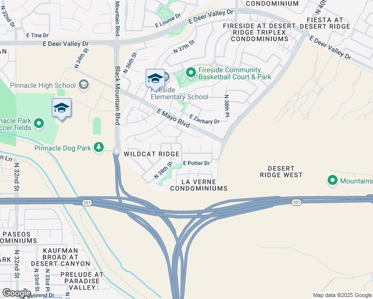 map of restaurants, bars, coffee shops, grocery stores, and more near 20906 North 39th Street in Phoenix