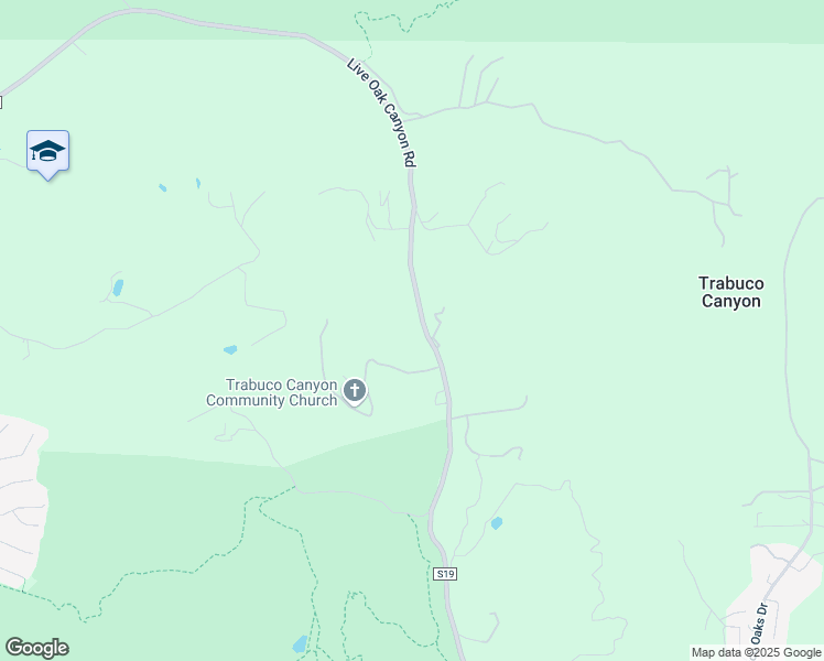 map of restaurants, bars, coffee shops, grocery stores, and more near 19605 Live Oak Canyon Road in Trabuco Canyon