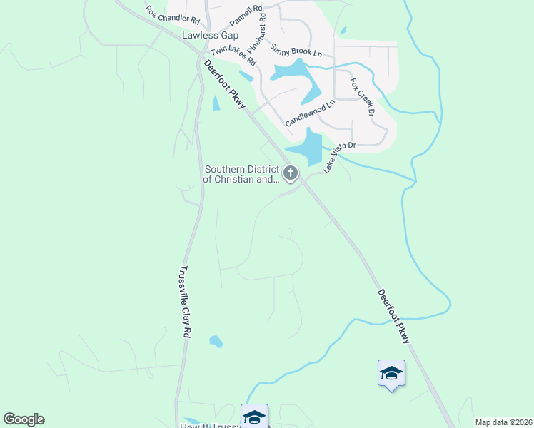 map of restaurants, bars, coffee shops, grocery stores, and more near 6441 Deerfoot Crossing Drive in Trussville