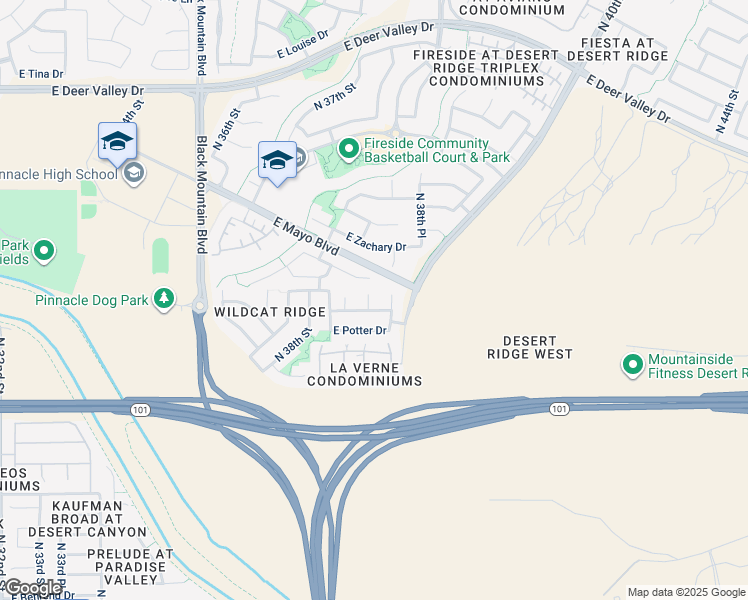 map of restaurants, bars, coffee shops, grocery stores, and more near 20911 North 39th Place in Phoenix