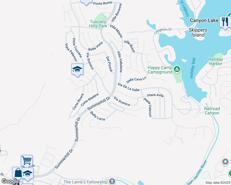 map of restaurants, bars, coffee shops, grocery stores, and more near 2 Plaza Avila in Lake Elsinore