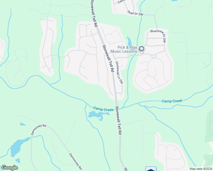 map of restaurants, bars, coffee shops, grocery stores, and more near 2831 Summit Parkway Southwest in Atlanta