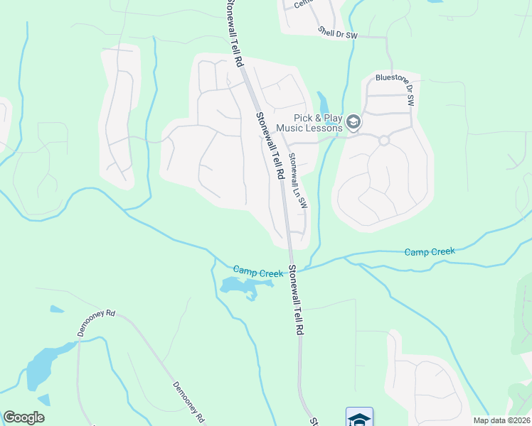 map of restaurants, bars, coffee shops, grocery stores, and more near 2831 Summit Parkway Southwest in Atlanta