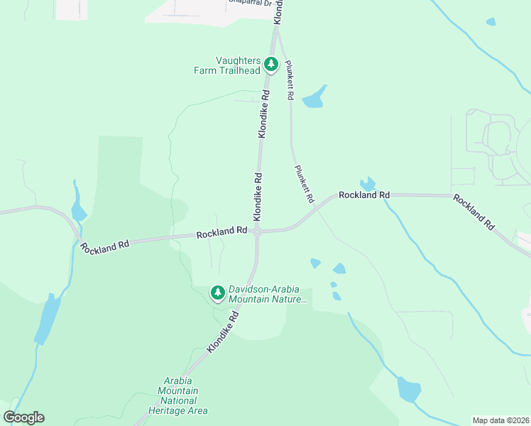 map of restaurants, bars, coffee shops, grocery stores, and more near 6782 Rockland Road in Stonecrest