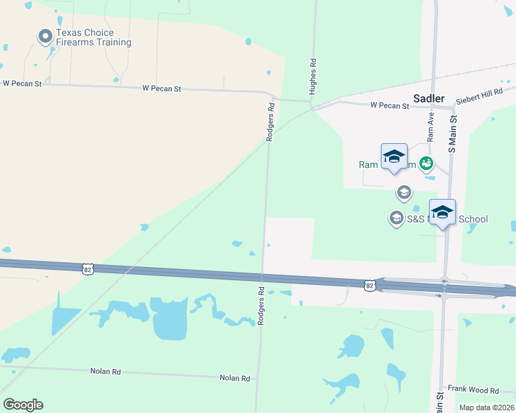 map of restaurants, bars, coffee shops, grocery stores, and more near in Sadler