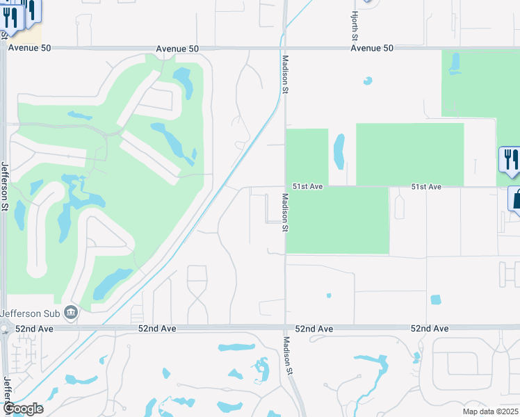 map of restaurants, bars, coffee shops, grocery stores, and more near 51125 Evangeline Way in La Quinta
