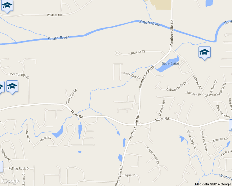 map of restaurants, bars, coffee shops, grocery stores, and more near 2666 River Summit Lane in Decatur