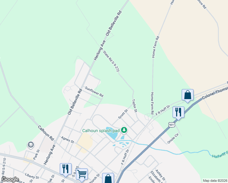 map of restaurants, bars, coffee shops, grocery stores, and more near in Saint Matthews