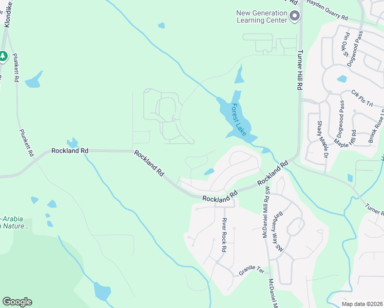 map of restaurants, bars, coffee shops, grocery stores, and more near 7226 Rockland Road in Stonecrest