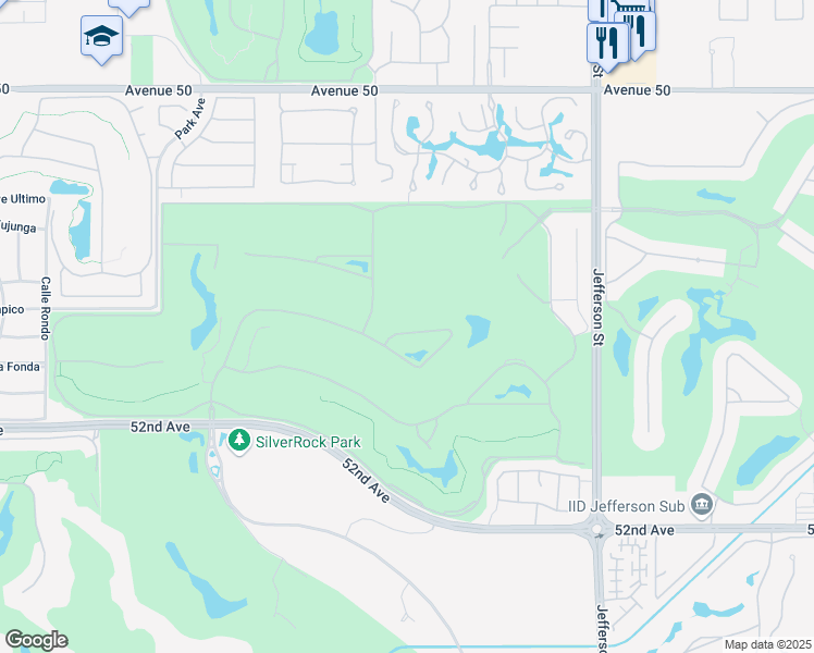 map of restaurants, bars, coffee shops, grocery stores, and more near 79590 Baya in La Quinta