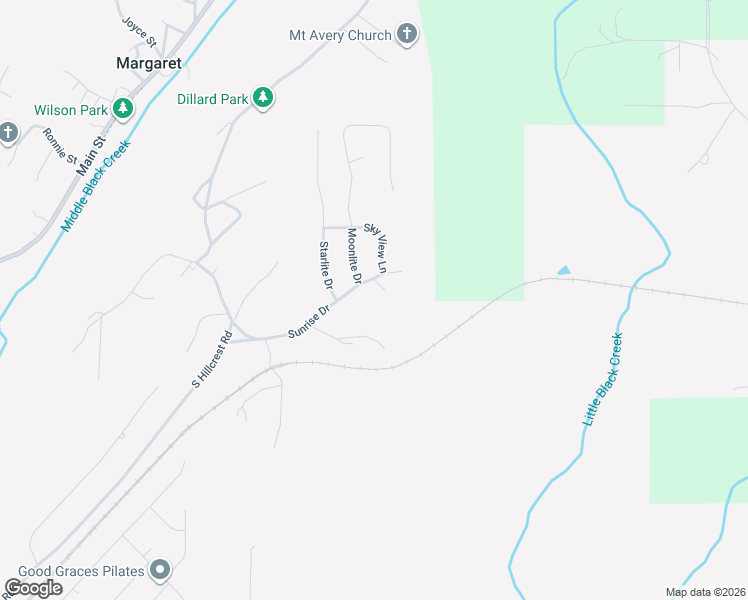 map of restaurants, bars, coffee shops, grocery stores, and more near 222 Sunrise Drive in Odenville