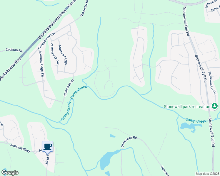 map of restaurants, bars, coffee shops, grocery stores, and more near 2810 Torunn Court in Atlanta