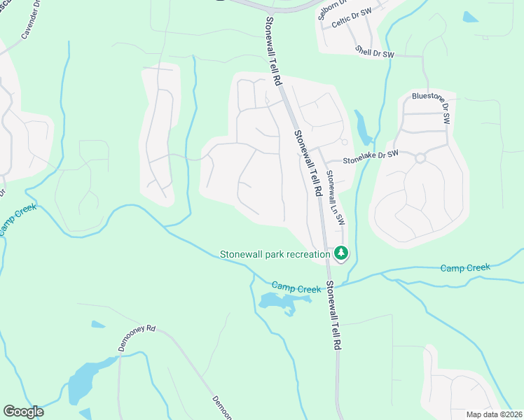 map of restaurants, bars, coffee shops, grocery stores, and more near 2958 Edgewater Street Southwest in Atlanta