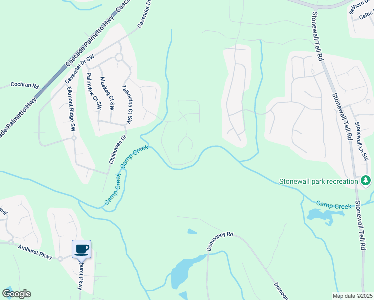 map of restaurants, bars, coffee shops, grocery stores, and more near 2810 Torunn Court in Atlanta