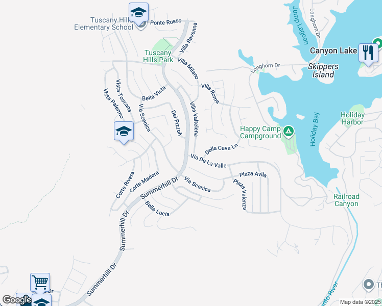 map of restaurants, bars, coffee shops, grocery stores, and more near 2 Villa Valtelena in Lake Elsinore