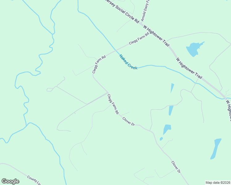 map of restaurants, bars, coffee shops, grocery stores, and more near 3040 Clegg Farm Road in Social Circle